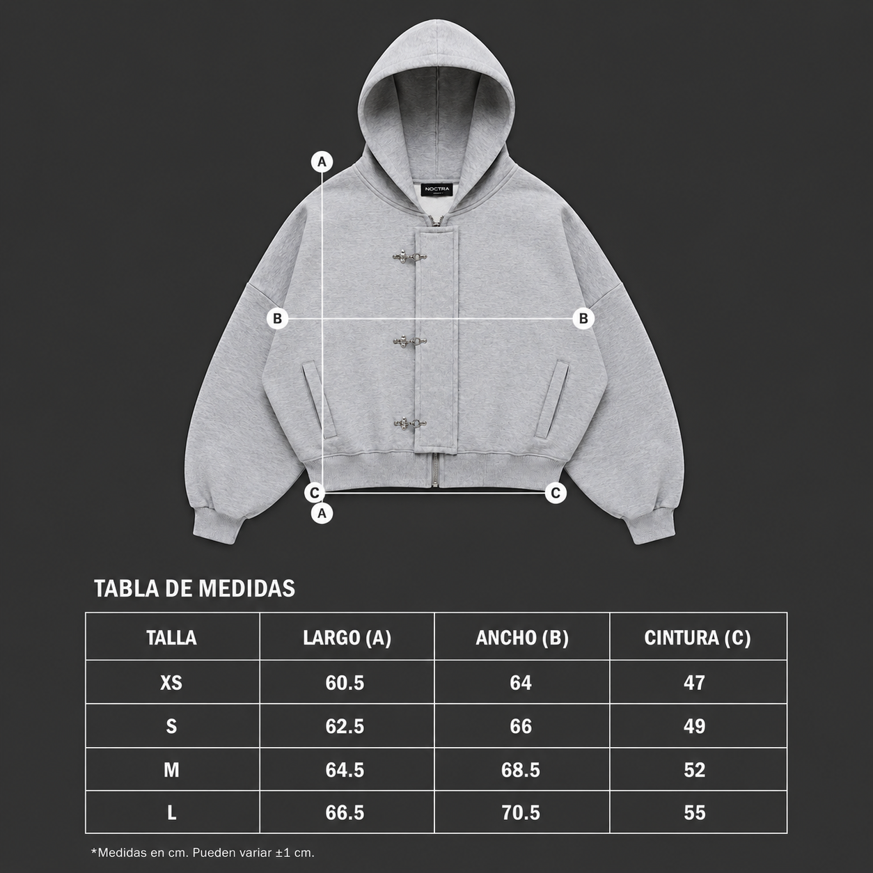 ZIP NOCTRA BLACK